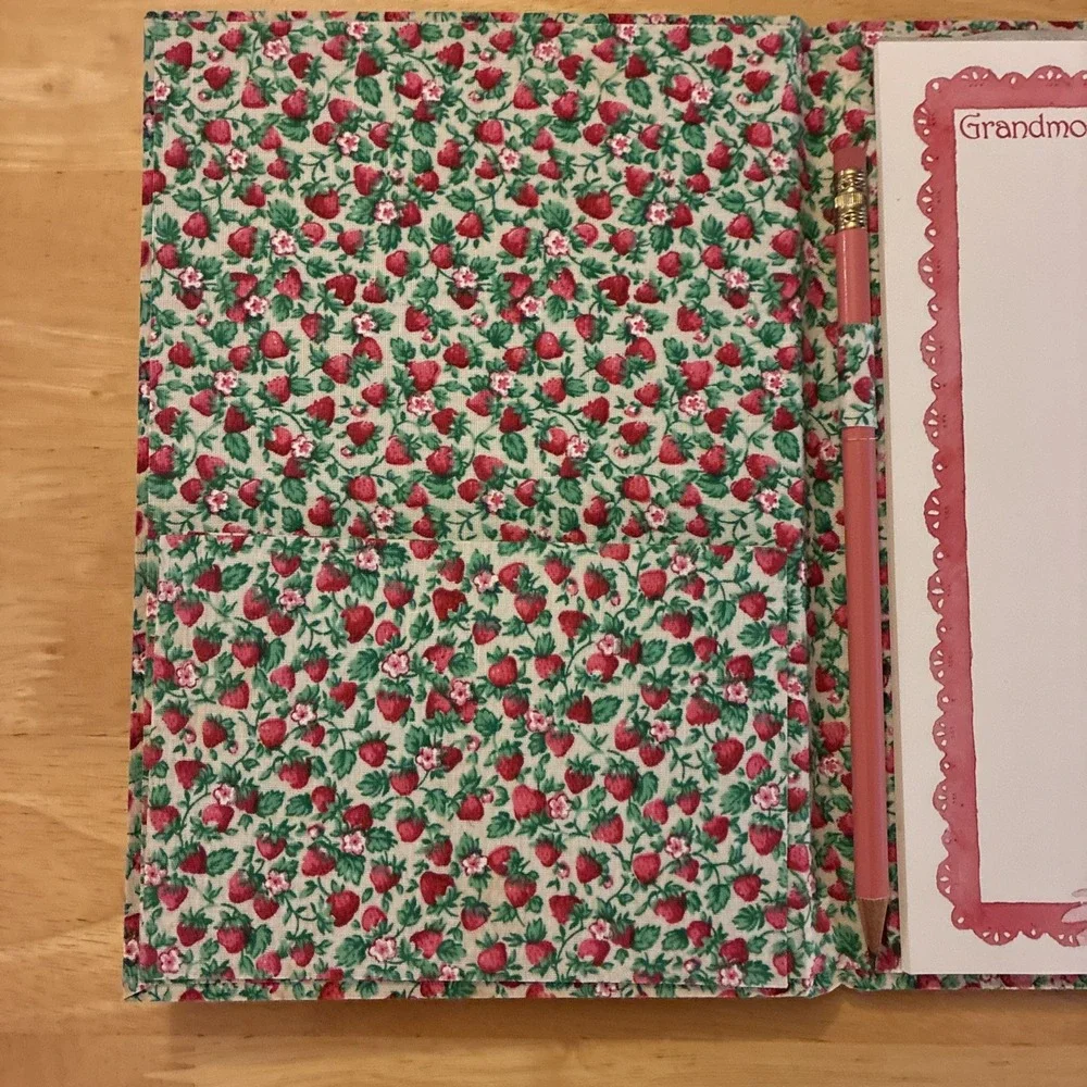 Grandmothers Are Berry Special Fabric Notebook With Notepad Cottage Core